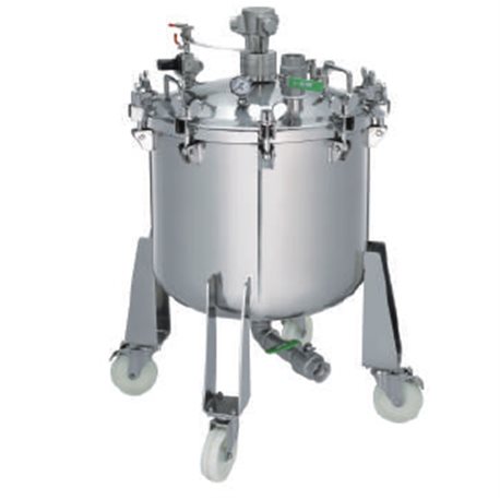 80 l Pressure feed container, made of SS with pneumatic agitator