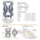 Double action diaphragm pump 2"