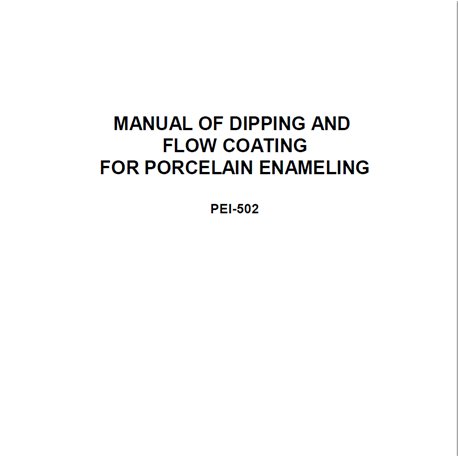 PEI-502 Dipping & Flow Coating for Porcelain Enamel