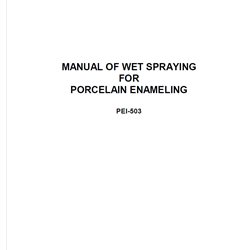 PEI-503 "Wet Spraying for Porcelain Enamel"