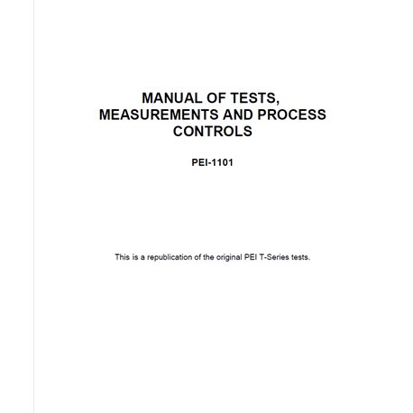 PEI-1101 Process Controls, Test & Measurements
