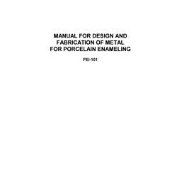 PEI-101 "Manual of product design for Porcelain enamel"