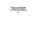 PEI-101 Manual of product design for Porcelain enamel